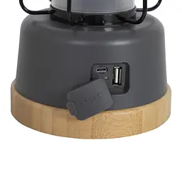 Ліхтар кемпінговий Bo-Camp Harlington 370 Lumen з димінгом Bamboo-Grey - мініатюра 9