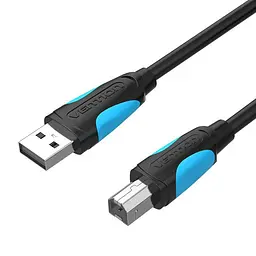 Кабель до принтеру Vention USB A Male - B Male Print 2m Black (VAS-A16-B200)