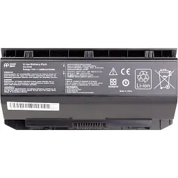 Акумулятор PowerPlant для ноутбуків ASUS G750 Series (A42-G750) 15V 4400mAh (NB431205) - мініатюра 2