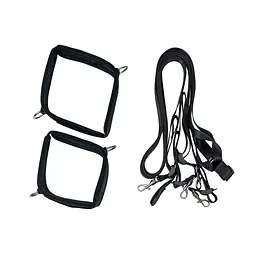 Розтяжка на ліжко Punishment – 5-Piece Bed Restraint Kit – Black, 5 предметів - мініатюра 3