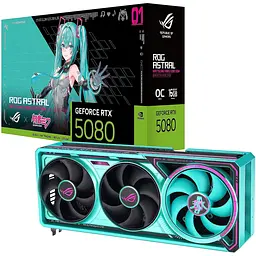 Відеокарта ASUS RTX 5080 16GB ROG Astral OС HATSUNE MIKU EDITION (ROG-ASTRAL-RTX5080-O16G-HATSUNE-MIKU-EDITION) (GDDR7, 256 bit, PCI-E v5.0 x16) - мініатюра 10
