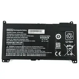 Батарея Hewlett Packard для ноутбука HP RR03XL (ProBook 430 G4 440 G4 450 G4 470 G4 series) 11.4V 3500mAh 40Wh чорний - мініатюра 3
