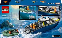 Конструктор LEGO City Переслідування на поліцейському катері 264 деталі (60456) - мініатюра 3