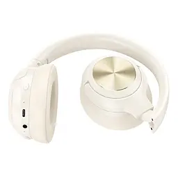 Навушники накладні Hoco W54, Bluetooth 5.4, ANC, 400 mAh, 30h milky white - мініатюра 2