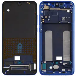 Рамка дисплея Xiaomi Mi 9 Lite / Mi CC9 синя, Aurora Blue