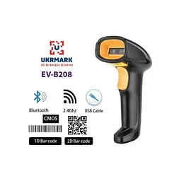 Сканер штрих-коду UKRMARK EV-B208 2D, Bluetooth, USB (900503) - мініатюра 6