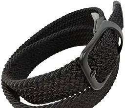 Ремінець жіночий еластичний UP2 Fashion 91x3.5 см штучна шкіра чорний - мініатюра 5