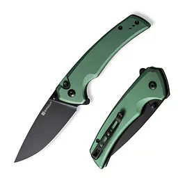 Ніж складаний Sencut Serene S21022B-5 зелений, чорне лезо - мініатюра 9
