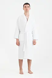 Халат Lotus Home - Waffle white L - мініатюра 4