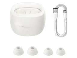 Навушники TWS (повністю бездротові) BASEUS Bowie WM02 Creamy White (NGTW180002) - мініатюра 4