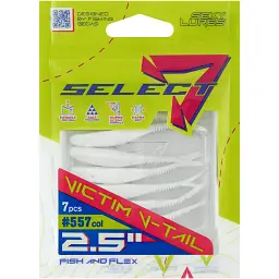 Силікон Select Victim V-Tail 2.5" 557 FE (7 шт/уп) - мініатюра 2