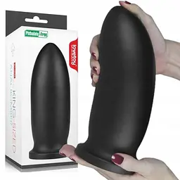 Велика анальна пробка LoveToy 9" King Sized Anal Bomber 20.3 см (чорний) - мініатюра 9