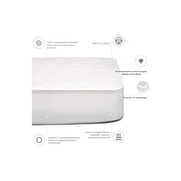 Наматрацник MirSon Стандарт Natural Line Wollen Aloe Vera 958 200х220 см (2200000840363) - мініатюра 3