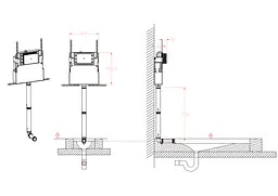 Бачок скрытого монтажа для чаші Генуя Koer KT-0406 420x120x1200mm без панелі змиву KR5315 - мініатюра 5