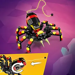 Конструктор LEGO Creator Дика тварина Дивовижний павук 153 деталі (31159) - мініатюра 8