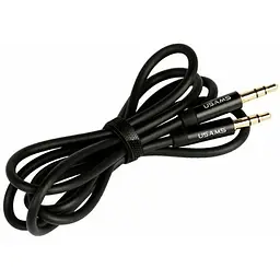 Кабель Usams YP-01 Aux Audio cable 1m Black - мініатюра 2