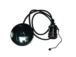 Світильник підвісний Levistella AMP16004-1, E27, чорний глянець, для вітальні