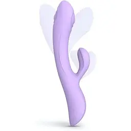 Вібратор-кролик зі спрямованим масажем точки G - Love To Love Bunny&Clyde - Viva Mauve - мініатюра 2