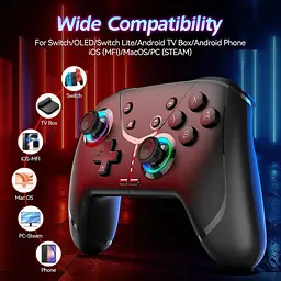 Бездротовий контролер Ligame Switch сумісний з iPhone Android Phone PC - мініатюра 2