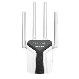 Ретранслятор-маршрутизатор Pix-Link X300R6 450Мбіт/с 2.4 ГГц Білий (ZNDWSW021404W 4319)