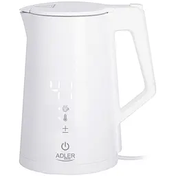 Электрочайник Adler AD 1345 белый 1850-2200Вт/ 1.7л/ STRIX/ установка температуры/