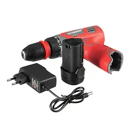 Дриль шуруповерт акумуляторний INTERTOOL DT-0314, швидкознімний патрон, підсвітка, реверс, двошвидкісний - мініатюра 3