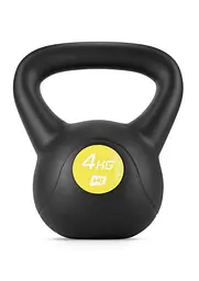Гиря вінілова 4кг Hop-Sport HS-PB004KB чорна