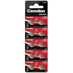 Батарейка Camelion AG8 / LR55 / LE1120 / 391 Alkaline х 10 (AG8-BP10)