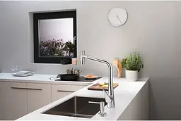Дозатор кухонний Hansgrohe A71 500 ml врізний Matt Black 40468670, Чорний матовий - мініатюра 4