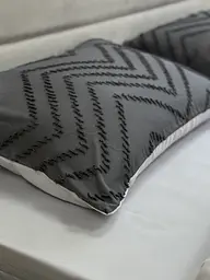 Комплект постільної білизни Ecotton Jaquard двоспальний 180х215 см сірий Grey (24553) - мініатюра 9
