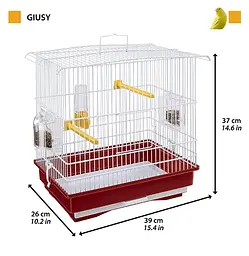 Клітка для канарок та маленьких птахів Ferplast Giusy 39х26х37 см 52008514 - мініатюра 2