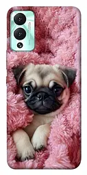 TPU чохол Demsky Мопс у ніжностях для Infinix Hot 12 Play