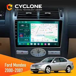 Штатна магнітола Ford Mondeo 2000-2007 Climate Cyclone C9-013 4x64 DSP 4G Cyclone (НФ-00007231)