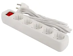 Мережевий фільтр ColorWay 5 розеток 3 м White (CW-PSEA53W)