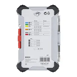 Набір біт Bosch Extra Hard Screwdriver Bit Set, 46шт, магнітний бітотримач, PH,PZ,T, SL, HEX, кейс (2.607.017.723) - мініатюра 3