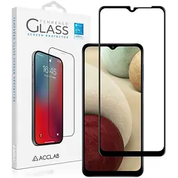 Скло захисне ACCLAB Full Glue Samsung A12 Black (1283126509599)