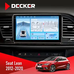Штатна магнітола Seat Leon 2012-2020 Decker D9-010 6x128, DSP, 4G, 2K Decker (НФ-00004791)