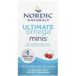 Витаминно-минеральный комплекс Nordic Naturals Рыбий жир, Омега-3, 1120 мг, вкус клубники, Ultimate Omega (NOR-06100)