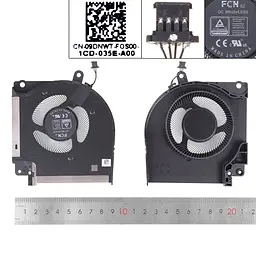 Вентилятор 12V GPU для Dell Alienware X17 R1 R2 series, (09DNWT, FNF6 DFSCL12E064867) - мініатюра 3