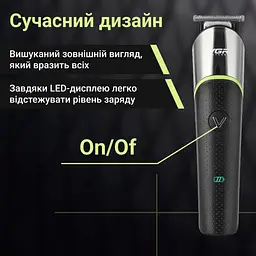 Тример для волосся та бороди VGR V-191 акумуляторний з насадками VGR HP-V-191 - мініатюра 4