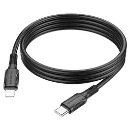 Дата кабель Borofone BX80 Succeed Type-C to Lightning 20W (1m) Black - мініатюра 2