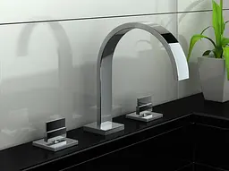 Змішувач для умивальника Kohlman Axis chrome QB202N Хром - мініатюра 2