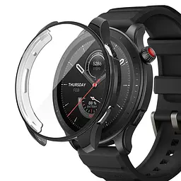 Комплект Tamister для годинника Amazfit GTR4 чорний (чохол + ремінець Rolex design 22 мм) - мініатюра 6