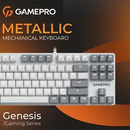 Клавіатура GamePro Genesis Metallic MK110W Red Switches White - мініатюра 7