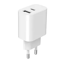Зарядний пристрій Gembird 1xUSB-A+1xUSB-C 5V/2.4A (12W) white (TA-UC-2AC12-01) - мініатюра 4
