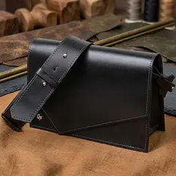 Жіноча стильна сумка з натуральної шкіри Grande Pelle 11434 чорний - мініатюра 4