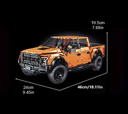 Конструктор Технік Позашляховик Пікап Technic, 1480 деталей — Помаранчевий джип 4х4