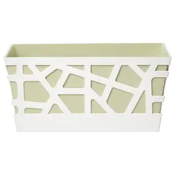 Вазон Idel Flowerbox, 40 см, фісташковий з білим (730041) - мініатюра 2