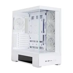 Zalman Корпус P40 DS без БЖ, 2xUSB3.0, 1x Type C, 3x120мм ARGB Reverse, 1x120мм ARGB, VGA 420мм, LCS ready, TG Side/Front Panel, Display, ATX, білий - мініатюра 2
