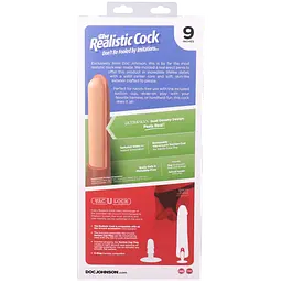Фалоімітатор Doc Johnson The Realistic Cock ULTRASKYN 9 Inch, 22.9 см - мініатюра 11